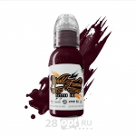Краска для художественной татуировки World Famous Tattoo Ink, Burgundy Wine, 30 мл