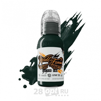 Краска для художественной татуировки World Famous Tattoo Ink by Sarah Miller, Midgard Green, 30 мл