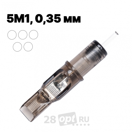 Картриджи для художественной татуировки EZ Filter FC-1205M1, Magnum 5, 0,35 мм, коробка 10 шт.